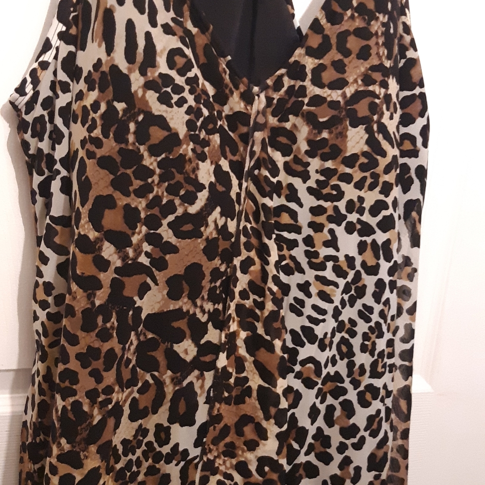SWIM SUITS FOR ALL size 24  LEOPARD PRINT TOP